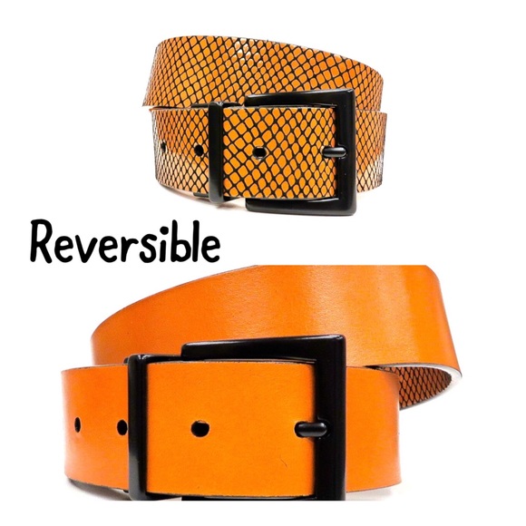 Reversible Snake Patterned Belt, s,m,l, xl main image 2